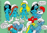58852 - Papa_Smurf Sassette Smurfette The_Smurfs brainy_smurf nev.jpg